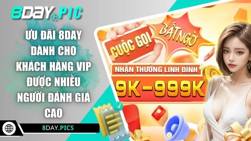 Ưu đãi 8DAY dành cho khách hàng VIP được nhiều người đánh giá cao